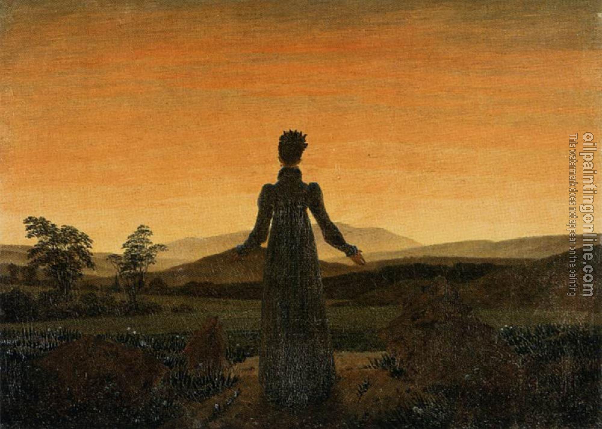 Friedrich, Caspar David - Woman Before The Rising Sun